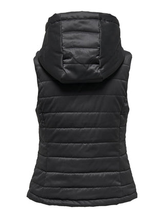 JDY Ladies Ebonie Hooded Bodywarmer-PHANTOM