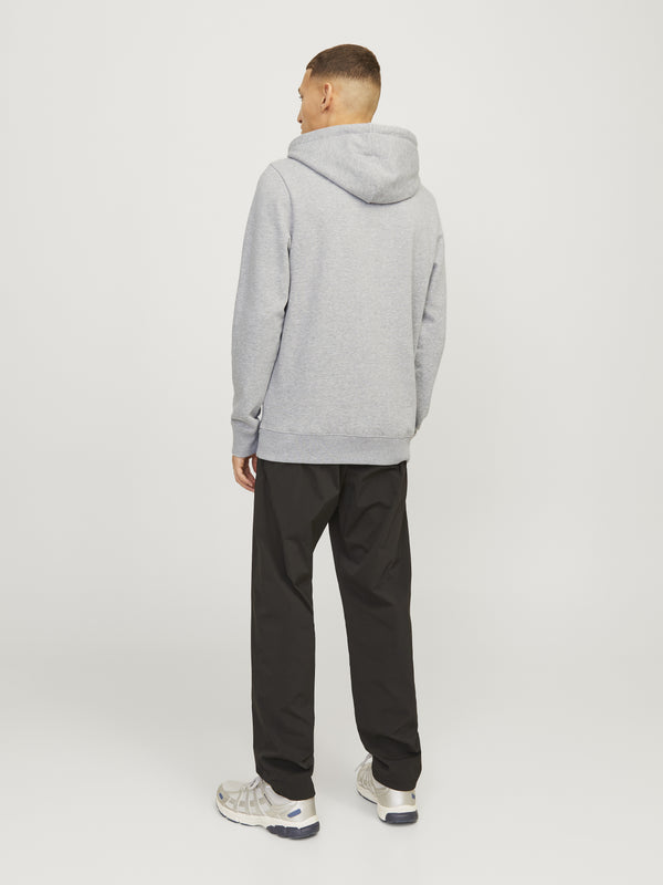 Jack & Jones Mens Regular Fit Outdoor Hoody-LIGHT GREY