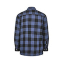 Champion Mens Arran 100% Cotton Yarn Dyed Flannel Check Shirt-BLUE