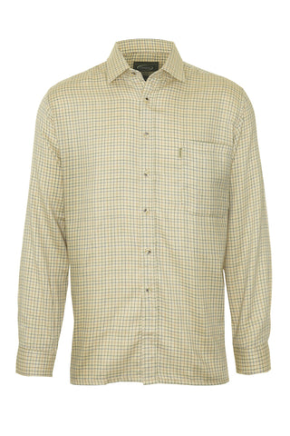 Champion Mens Cartmel Brushed Inner Check Shirt-STONE