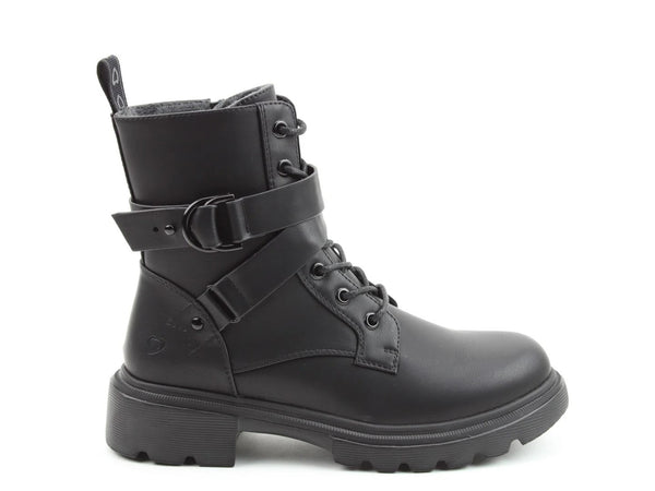 Heavenly Feet Ladies Vegan Friendly Litesole Leni Boot-BLACK