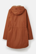 Lighthouse Ladies Waterproof Windproof Breathable Isobel 3/4 Length Coat-RUSTIC BROWN