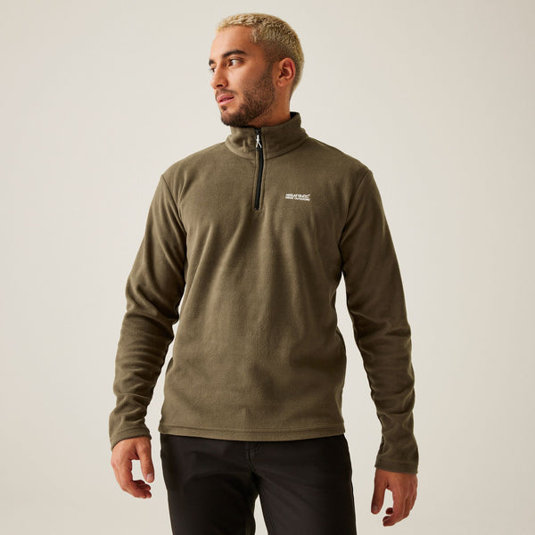 Regatta Mens Thompson Lightweight Half Zip Fleece-ANIMAL