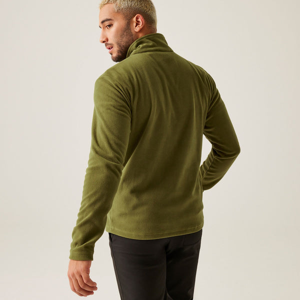 Regatta Mens Thompson Lightweight Half Zip Fleece-GREEN