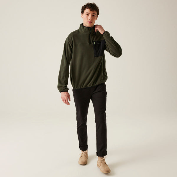 Regatta Mens Frankie Half Zip Fleece - Borderland Muff