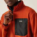 Regatta Mens Frankie Half Zip Fleece-OCHRE