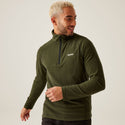 Regatta Mens Montes Half Zip Fleece-GREEN