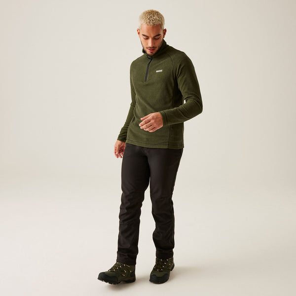 Regatta Mens Montes Half Zip Fleece-GREEN