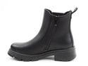 Heavenly Feet Ladies Vegan Friendly Litesoles Remy Ankle Boot -BLACK