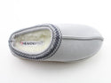 Heavenly Feet Ladies Vegan Friendly Ice Slip On Mule Slipper-GREY