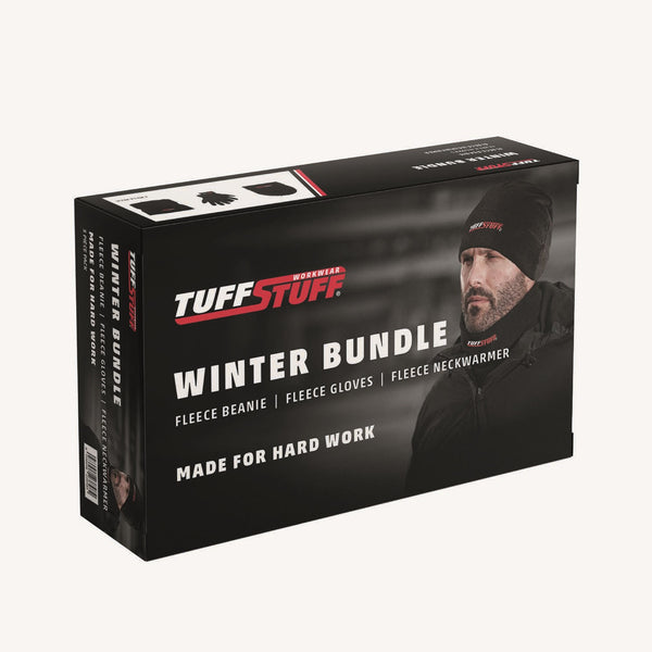 Tuff Stuff Mens Winter Hat, Glove and Neckwarmer Gift Bundle