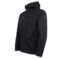 Tuff Stuff Hale Mens Waterproof Breathable Fleece Lined Hooded Softshell Work Jacket-BLACK