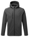 Tuff Stuff Hale Mens Waterproof Breathable Fleece Lined Hooded Softshell Work Jacket -GREY