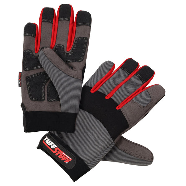 Tuff Stuff Mens Padded Cut Resistant Pro Work Gloves