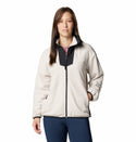 Columbia Ladies Sequoia Grove Regular Fit Cropped Full Zip Fleece - STONE