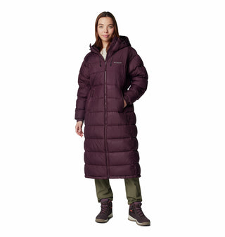 Columbia Ladies Pike Lake II Long relaxed Fit Insulated Hooded Jacket -MOONBEAM