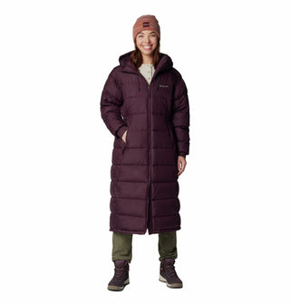 Columbia Ladies Pike Lake II Long relaxed Fit Insulated Hooded Jacket -MOONBEAM