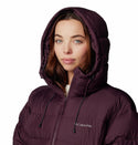 Columbia Ladies Pike Lake II Long relaxed Fit Insulated Hooded Jacket -MOONBEAM