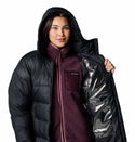 Columbia Ladies Pike Lake II Long relaxed Fit Insulated Hooded Jacket -BLACK