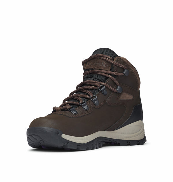 Columbia Ladies Newton Ridge Plus Waterpoof Breathable Leather Hiking Boot-CORDOVAN