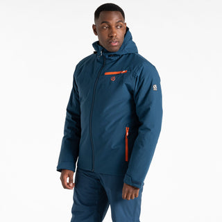Dare2b Mens Eagle II Waterproof Breathable Stretch Ski Jacket-DARK DENIM - Borderland Muff