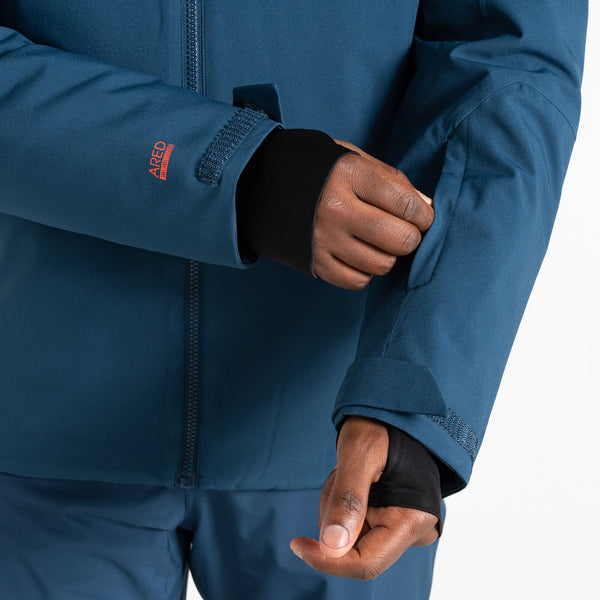 Dare2b Mens Eagle II Waterproof Breathable Stretch Ski Jacket-DARK DENIM - Borderland Muff
