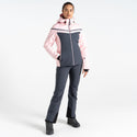 Dare2b Ladies Flurry Waterproof Breathable Stretch Ski Jacket-ROSE