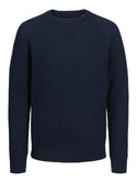 Jack & Jones Knit Crew Neck-NAVY BLAZER