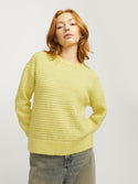 JJXX Ladies Milly Structured Regular Fit Crew Neck Knit-GOLD