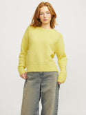 JJXX Ladies Milly Structured Regular Fit Crew Neck Knit-GOLD