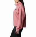 Columbia Ladies Helvetia II Cropped Half Snap Regular Fit Fleece-PINK