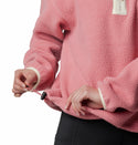 Columbia Ladies Helvetia II Cropped Half Snap Regular Fit Fleece-PINK