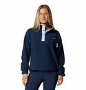 Columbia Ladies Helvetia II Cropped Half Snap Regular Fit Fleece-NAVY