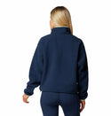 Columbia Ladies Helvetia II Cropped Half Snap Regular Fit Fleece-NAVY