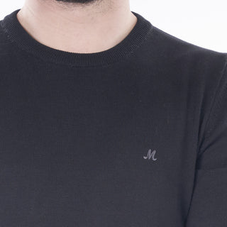 Mineral Mens ARIANA Crew Neck Knit-BLACK