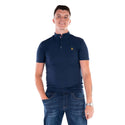 Mineral Mens Max Stretch Grandad Short Sleeve Tee-NAVY