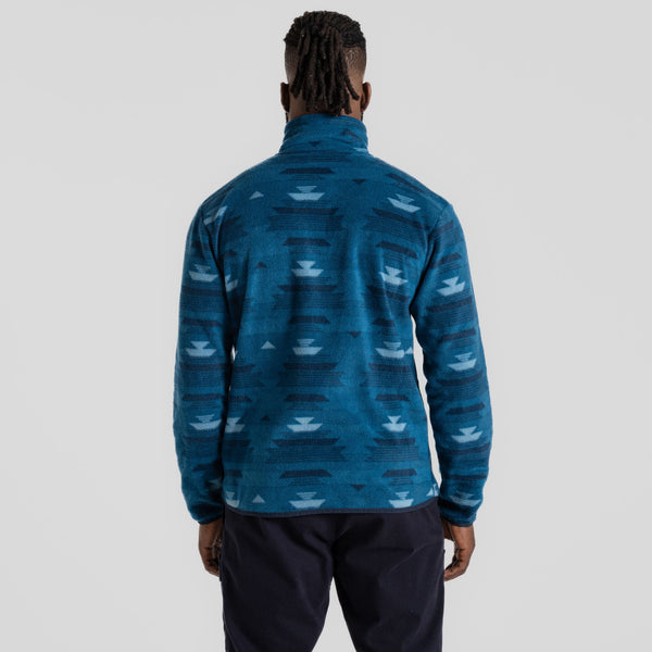 Craghoppers Mens Dewlish Insulating Overhead Stud Neck Fleece-BLUE NAVY