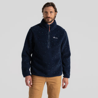 Craghoppers Mens Tatton Insulating Overhead Half Zip Fleece-BLUE NAVY