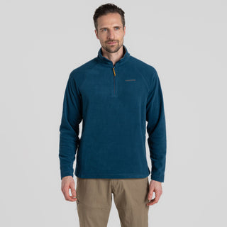 Craghoppers Mens Corey VI Insulating Overhead Half Zip Fleece-BLUE