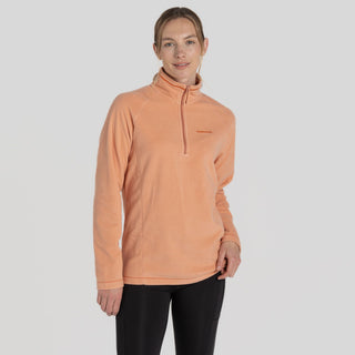 Craghoppers Ladies Miska VI Insulating Overhead Half Zip Fleece-CLAY