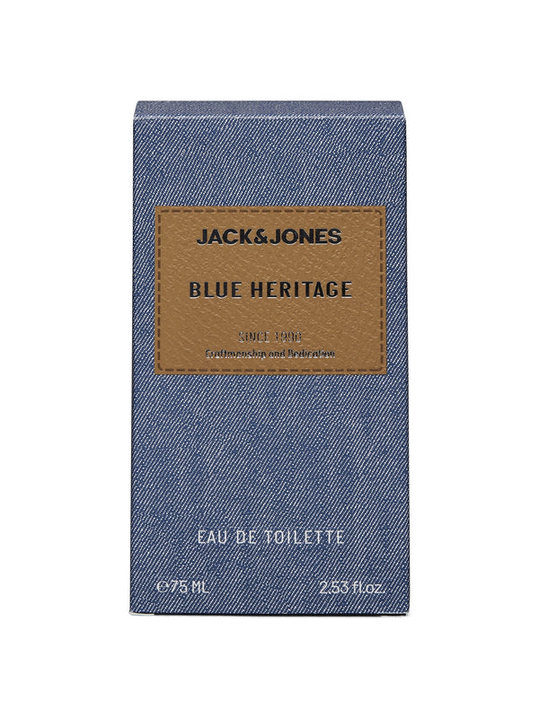 Jack & Jones Mens Blue Heritage EDT 75ml Fragrance-ANY