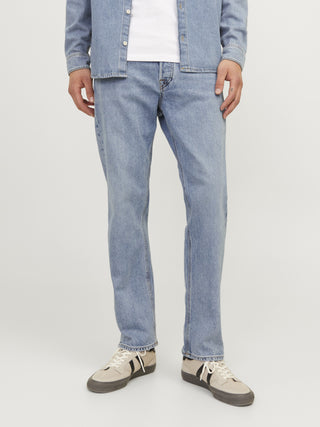 Buy blue-den-reg Jack &amp; Jones Mens Chris 479 Relaxed Fit Jean