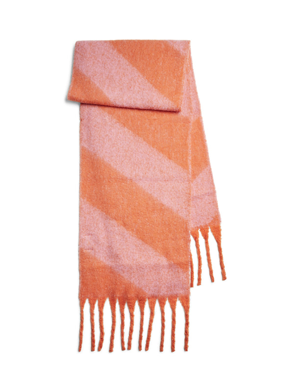 Pieces Ladies Long Nadia Scarf-TANGERINE