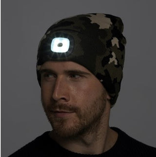 Adults Camo LED Hat-CAMO GREEN