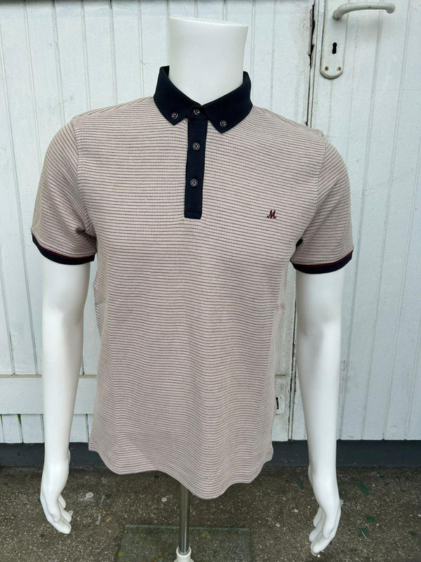 Mineral Mens Marix Short Sleeve Polo-BURGUNDY