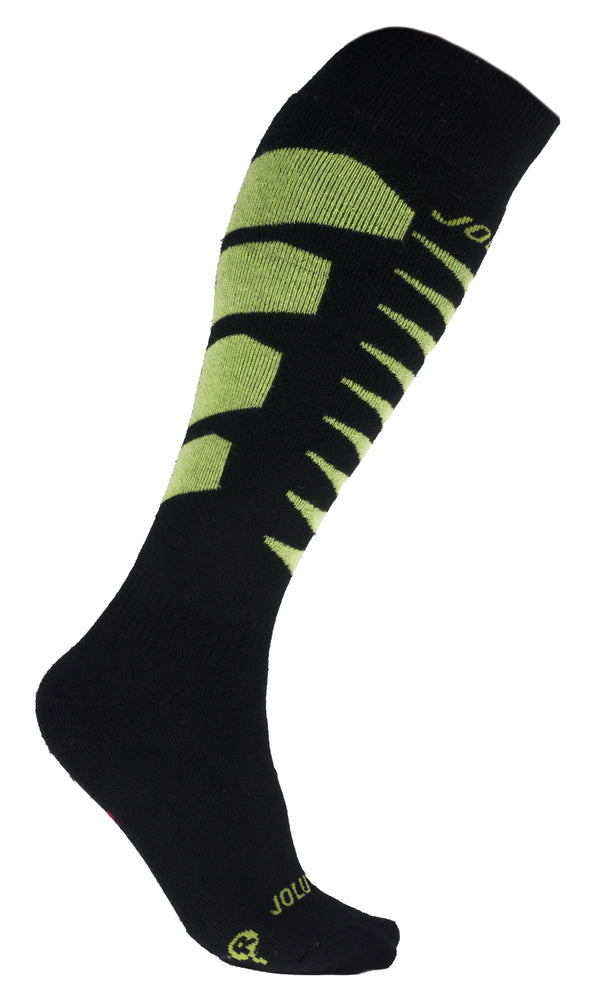 Joluvi Thermolite 2 Pack Ski Sock-BLACK