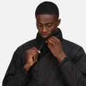 Regatta Mens Eco Dover Waterproof Windproof Fleece Lined Work Jacket -BLACK