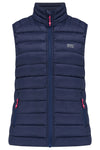 Mac in a Sac Ladies Thermolite Gilet – lightweight, water repellent, and packable bodywarmer for walking and commuting in navy