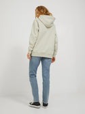 JJXX ladies Abbie Overhead Relaxed Fit Hooded Sweatshirt-MOONBEAM