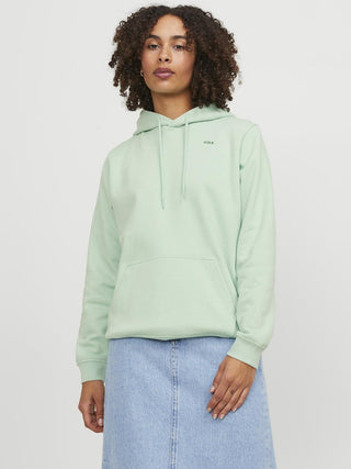 JJXX ladies Abbie Overhead Relaxed Fit Hooded Sweatshirt-JADE